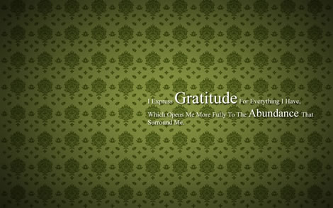 Post image for Abundance Wallpaper – Gratitude